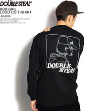 DOUBLE STEAL BOB GIRL LOGO L/S T-SHIRT -BLACK- 906-14110画像