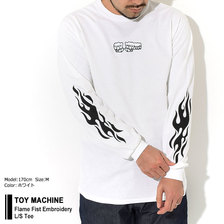 TOY MACHINE Flame Fist Embroidery L/S Tee TMPBLT1画像