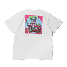 FILA &times; atmos &times; BADMOOD BACK PRINT T-SHIRT WHITE FS0116-01画像