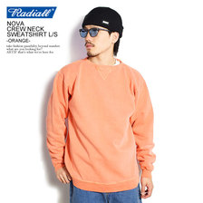RADIALL NOVA - CREW NECK SWEATSHIRT L/S -ORANGE- RAD-20AW-CUT001画像