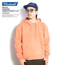 RADIALL NOVA - HOODIE SWEATSHIRT L/S -ORANGE- RAD-20AW-CUT002画像