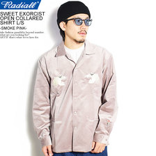 RADIALL SWEET EXORCIST - OPEN COLLARED SHIRT L/S -SMOKE PINK- RAD-20AW-SH008画像