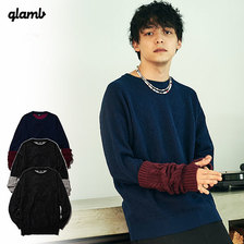 glamb Baroque layered sleeves knit GB0121-KNT07画像