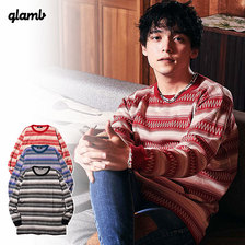 glamb Ombre border knit GB0121-KNT03画像