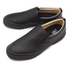 SLACK FOOTWEAR CALMER LX BLACK/BLACK/BROWN SL1225-013画像
