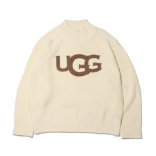 UGG ローゲージ ロゴ ニット トップス WHITE 20AW-UGNT02-WHT画像