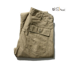 orslow 5032 US ARMY FATIGUE PANTS Zipper Fly KHAKI 01-5032-40画像