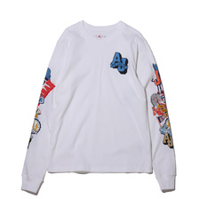 JORDAN BRAND AS M J AJ23 VARSITY LS CREW WHITE CV3408-100画像