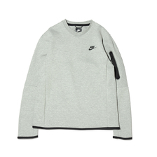 NIKE AS M NSW TCH FLC CRW DK GREY HEATHER/BLACK CU4506-063画像