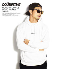 DOUBLE STEAL HOOD IN CIRCLE LOGO PARKA -WHITE- 906-62065画像