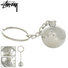 STUSSY Metal 8 Ball Keychain 138735画像