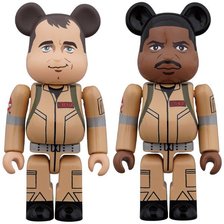 MEDICOM TOY BE@RBRICK GHOSTBUSTERS 100% 2PACK SET Peter Venkman/Winston Zeddemore 586267画像