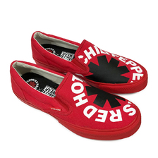 VISION STREET WEAR CANVAS Slip-on RHCP Red VSW9158-040画像
