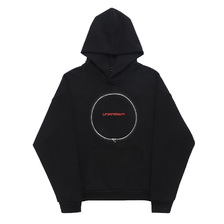UNKNOWN DETATCHABLE PANEL RIBCAGE HOODIE BLACK D1-06706-003画像