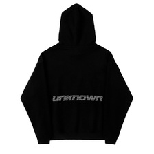 UNKNOWN RHINESTONE HOODIE BLACK D1-06706-002画像