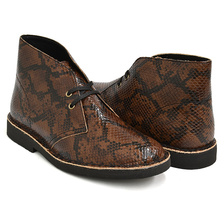 Clarks DESERT BOOT DARK TAN SNAKE 26155674画像