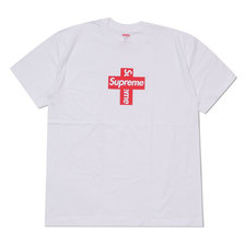 Supreme 20FW Cross Box Logo Tee WHITE画像