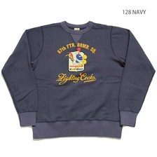 Buzz Rickson's SET-IN CREW SWEAT 67th FTR.BOMB.SQ. "FIGHTING COCKS" BR68699画像