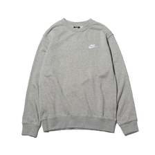 NIKE AS M NSW CLUB CRW FT DK GREY HEATHER/WHITE BV2667-063画像