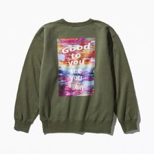 Kinetics TIME WARP CREW SWEAT OLIVE KNAW20CS02-OLV画像