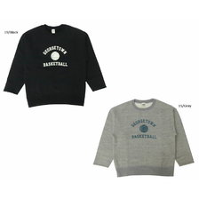 BARNS 8分袖 クルーネック スウェット プリント BR-21105画像