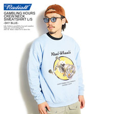 RADIALL &times; CHAOS FISHING CLUB AMBLING HOURS - CREW NECK SWEATSHIRT L/S -SKY BLUE- RAD-20AWS-JW003画像
