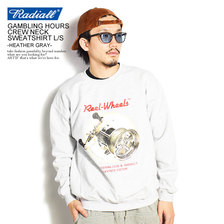 RADIALL &times; CHAOS FISHING CLUB GAMBLING HOURS - CREW NECK SWEATSHIRT L/S -HEAYHER GRAY- RAD-20AWS-JW003画像