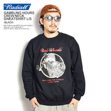 RADIALL &times; CHAOS FISHING CLUB GAMBLING HOURS - CREW NECK SWEATSHIRT L/S -BLACK- RAD-20AWS-JW003画像