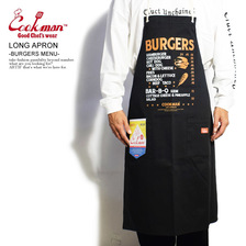 COOKMAN LONG APRON -BURGERS MENU- 233-03966画像