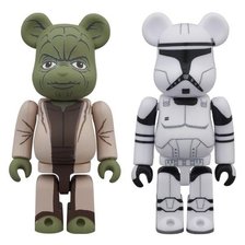 MEDICOM TOY BE@RBRICK STAR WARS YODA(EP2) & CLONE TROOPER(EP2) STARWARS 2PACK 546223画像