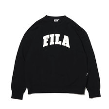FILA COLLEGE LOGO CREWNECK BLACK FS0109-08画像