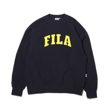 FILA COLLEGE LOGO CREWNECK NAVY FS0109-82画像