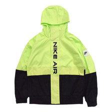 NIKE Nike Air Woven Hoodie JKT Black/Lime DA0272-011画像