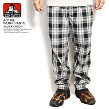 BEN DAVIS ACTIVE WORK PANTS -BLACK CHECK- G-1180002画像