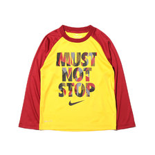 JORDAN BRAND MUST NONSTOP DRI-FIT RAGRAN L/S TEE AMARILLO 86D832-Y3D画像