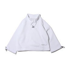 PUMA INTERSTELLAR FUNNEL-NECK SWEAT WHITE 530299-02画像