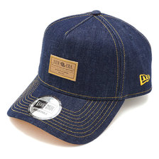 NEW ERA デニム レザーパッチ 9FORTY A-Frame DENIM 12711461画像