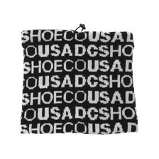 DC SHOES 20 ALLOVER NECK GAITER Black x White 5430J021-BKW画像