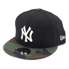 NEW ERA 9FIFTY NY ニューヨーク・ヤンキース ウッドランドカモ ブラック 12492802画像