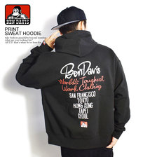 BEN DAVIS PRINT SWEAT HOODIE BDZ0-3015画像