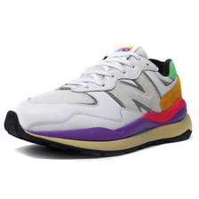 new balance M5740LA WHITE画像