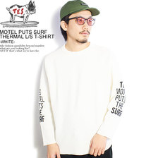 The Endless Summer MOTEL PUTS SURF THERMAL L/S T-SHIRT -WHITE- FH-1374318画像
