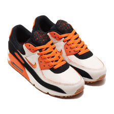 NIKE AIR MAX 90 PRM SAIL/SAFETY ORANGE-BLACK-GUM MED BROWN CJ0611-100画像