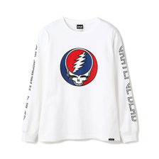 GRATEFUL DEAD &times; Schott LS T-SHIRT STEAL YOUR FACE 3113102画像