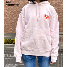 STUSSY WOMEN Global Pullover Hoodie 218118画像