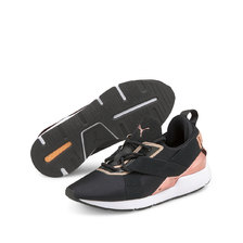 PUMA MUSE X3 METALLIC WNS Puma Black-Puma White-Rose Gold 375131-01画像