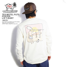 The Endless Summer TES MOTEL PUTS POSTER L/S T-SHIRT -WHITE- NV-1374306画像