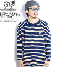 The Endless Summer TES TURN BUHI EMB THERMAL BORDER L/S T-SHIRT FH-1374319画像