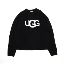 UGG ロゴ モヘアニット BEIGE 20AW-UGNT01-BLK画像