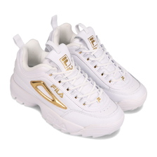 FILA DISRUPTOR 2 METALIC WHITE/METALLIC GOLD/WHITE F0432-0141画像
